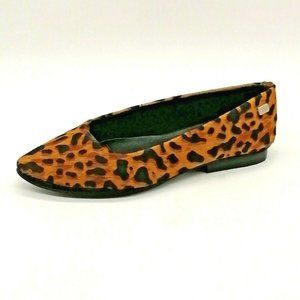 Musse & Cloud Womens Habana Slip On Ballet Flat Cushion‎ Brown Leopard Sz 7 NEW